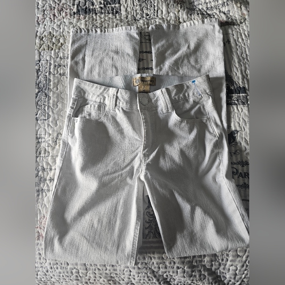 Democracy White Skinny Jeans Womenâs 2 AB Technology Stretch Denim